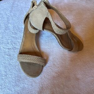 Macy’s Style & Co Zip Up Suede Heels